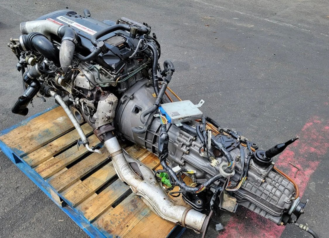 93 94 NISSAN SKYLINE R32 GTR 2.6L 6CYL TURBO ENGINE AWD TRANS JDM RB26 034458A - Image 4