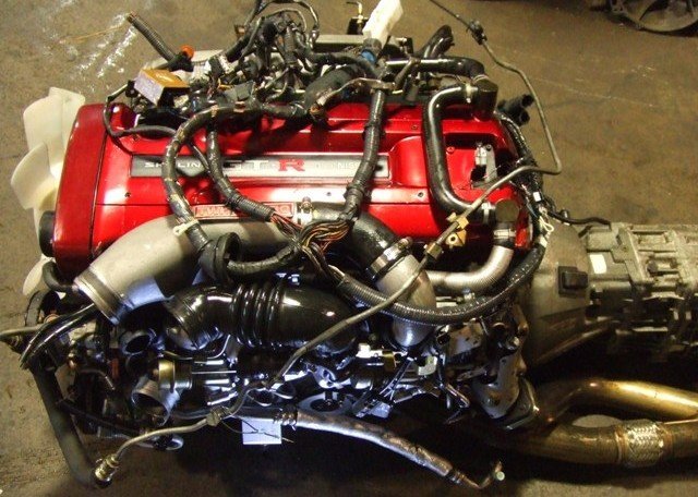 JDM NISSAN SKYLINE GTR RB26DETT R34 ENGINE WITH 6 SPEED GETRAG MT TRANSMISSION - Image 11