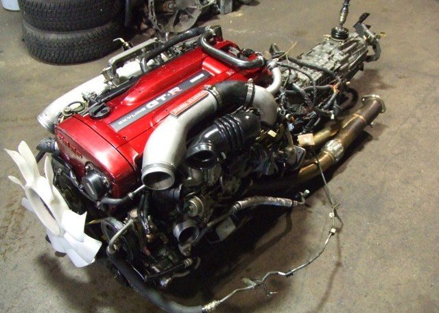 JDM NISSAN SKYLINE GTR RB26DETT R34 ENGINE WITH 6 SPEED GETRAG MT TRANSMISSION - Image 12