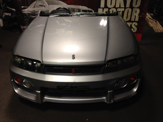 JDM NISSAN SKYLINE R33 RB25DET SILVER FRONT CLIP MOTOR 5 SPEED MT TRANSMISSION RWD TEIN