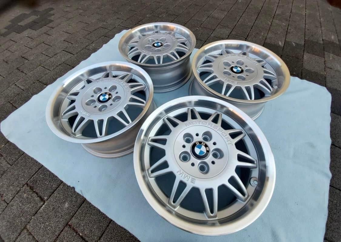 BMW E36 M3 STYLE 22 DS1 WHEELS, 7.5 x 17 INCH, RESTORED AND NEW COATED - Image 3